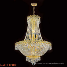 LATITUD Dia 50cm Classic Gold Vintage Retro Luxury Crystal Chandeliers Italian Hanging Comedor Lámpara LT-71013